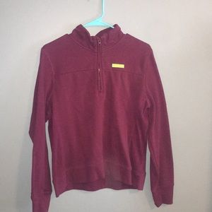 maroon sweatshirt